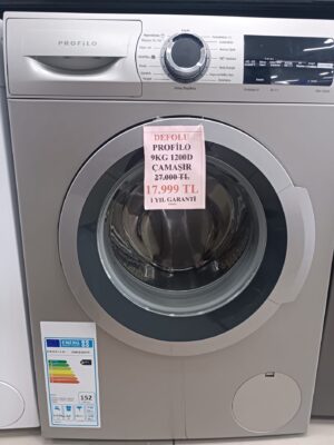 [DEFOLU] PROFİLO CMG12SDTR 1200 Devir 9 kg Gri Çamaşır Makinesi
